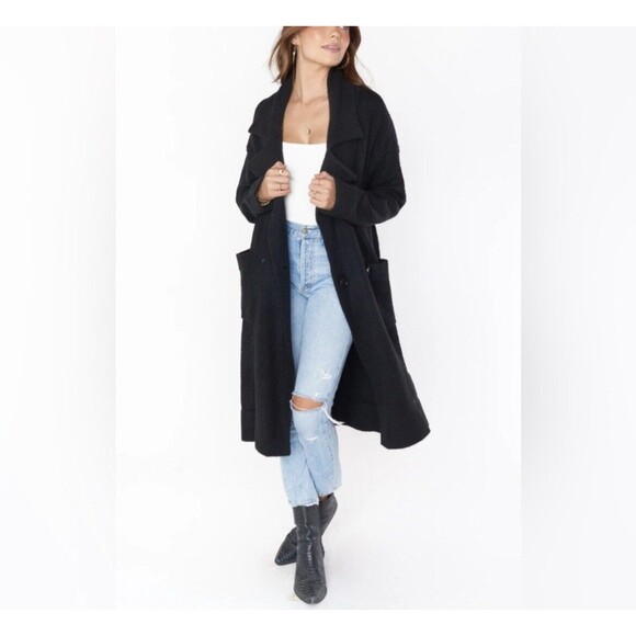 Show Me Your MuMu Sweater Women’s Medium Melrose Jacket Black Knit Duster - Picture 2 of 10